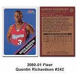 Burbank Sportscards Los Angeles Clippers Quentin Richardson 2000-01 Rookie Card