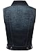 FPT Womens Cropped Denim Vest DARK WASH LARGE