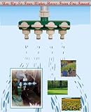 GARDEN HOSE 4 WAY CONNECTOR/ WATER/ TAP OUTLETS/ NEW