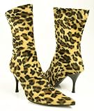 Sexy Funky Furry Leopard Cheetah Boots--Vegan Friendly!