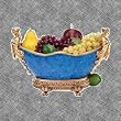 fruit dish Maiden statue French antique style sculpture