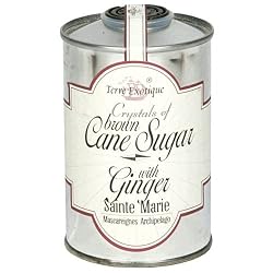 La Terre Exotique Brown Cane Sugar - Ginger, 8.8-Ounce Units (Pack of 2)