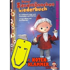 Unser Sandm�nnchen Liederbuch (Hardcover) inkl. praktischer Notenklammer - Die sch�nsten Lieder zum Einschlafen und Tr�umen mit lustigen R�tseln und Ausmalbildern