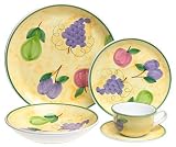 Caleca Frutta 5-Piece Dinnerware Place Setting, Service for 1