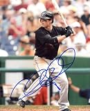 Chris Coghlan Autographed / Signed Hitting 8x10 Photo