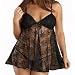 Escante Lace B.Doll Plus Size 25500X (BLK,2X)