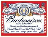 Budweiser Can Label tin sign