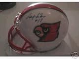 Stefan Lefors autographed mini helmet