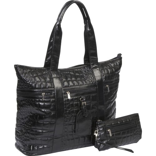 Sydney Love Quilted Croc - Black