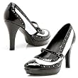 Ellie Shoes Women's 414-FLAPPER 4" Heel Wingtip Mary-Jane