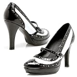 Ellie Shoes Women's 414-FLAPPER 4 Heel Wingtip Mary-Jane