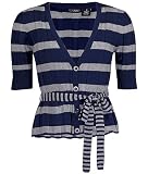Daytrip Striped Cardigan Sweater Navy Grey