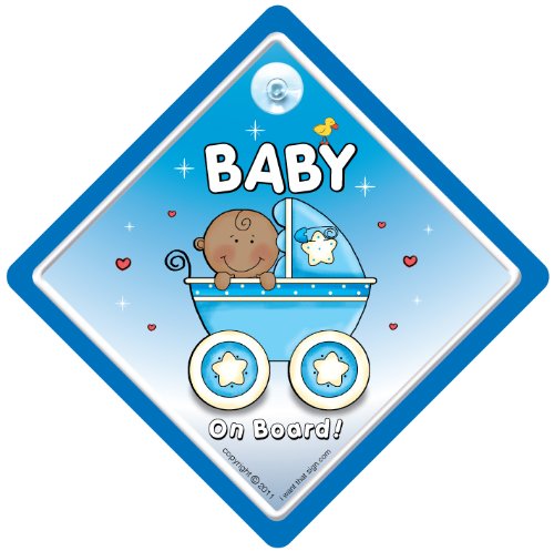 Baby On Board Sign, Blue Buggy Black, Baby On Board Car Sign, Baby On Board Signs Picture