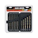 Black & Decker 17 Pc 135º Split Point Titanium Drill Bit Set Part No. 15573