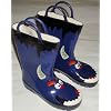 boys wi7 slip on blue smiling face wellingtons. bnib