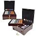 750 14g Tri Color Ace/King Suited Chips in Mahogany Case