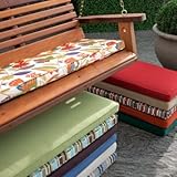 Coral Coast 4 ft. Great American Porch Swing and Glider Cushion - M035-2-F95370-SIENNA STRIPE