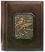 Art-Deco Birds Italian Leather Photo Album / Wedding Album / Scrapbook, Embossed Bird Designs, Gift Boxed, 9.5 x 12"