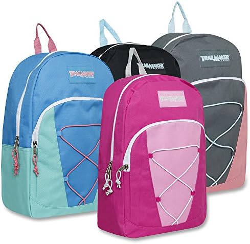 Lot of 24 Wholesale Bulk 17" Girls School Backpacks Backpack Bag - 4 Colors