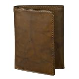 Merona® Crunch Leather Tri-Fold Wallet - Brown