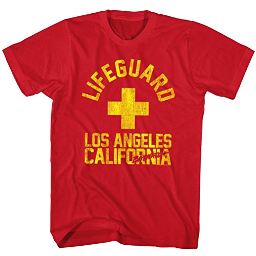 Baywatch L.A. Lifeguard T-shirt, Red, XL