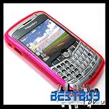 Edelectronic PINK crystal Back soft case cover skin for Blackberry curve 8300 8310 8320