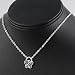 Sterling Silver Necklaces - Butterfly - Length: 16", Height: 16mm