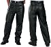 Classic Loose Fit Men's Leather Pants by Xelement Image