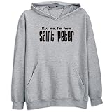 Sweatshirt Heather Gray  Kiss Me Saint Peter  Antigua & Barbuda City