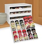YouCopia Chef's Edition SpiceStack 30-Bottle Spice Organizer, White
