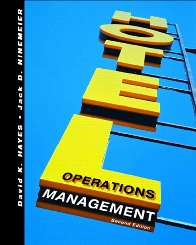 Textbook - Hotel Operations Management