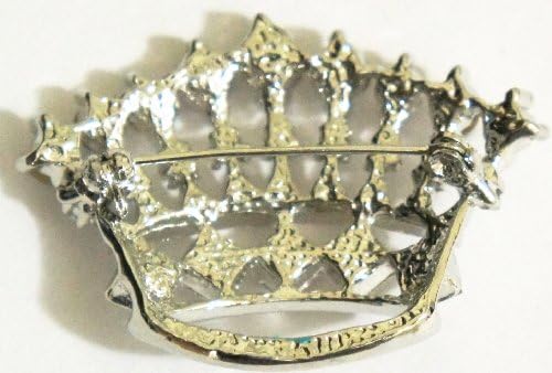 Crystal Brooch Lapel Pin "King's Crown"