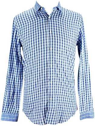 Etro Milano Mens Blue Button-Front Shirt Size M US Regular