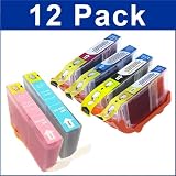 12 Canon compatible BCI-6 ink cartridges: Two each of BCI-6BK, BCI-6C, BCI-6M, BCI-6Y, BCI-6PC, BCI-6PM