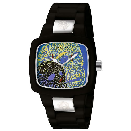 Invicta Yellow 5900 Adrenaline Outsider Skulls Artist Collection Black Corian Watch