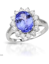 3.25 Ctw Tanzanite 14k Gold Ring Size 7
