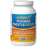 NutriGold Milk Thistle Extract - Pharma Thistle GOLD, 30 to 70:1 Extract with 80% Silymarin (#1 Pharmaceutical Grade Liver Support Supplement for Liver Detox and Cleanse) 90 Vegetarian Capsules