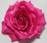 IMAGE OF NEW Large Pink Rose Flower Hair Clip and Pin, Limited.