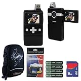 Buy Vivitar DVR410 4MP Black Digital Video Camera Camcorder Plus 8GB Accessory Kit by Vivitar