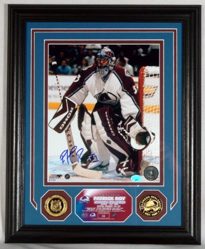 Buy Patrick Roy Colorado Avalanche Autographed Photomint by Highland Mint