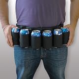 Big Mouth Toys Beer Belt / 6 Pack Holster(Black)