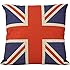 Luxbon British Vintage Style Union Jack Flag Throw Pillow Case, Pillowcase