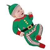 Ochine　幼児　新生児　ロンパース　クリスマス　ベビー服　綿　カバーオール　長袖　男女兼用　帽子付き　出産祝い　クリスマスプレゼント　2色選べる　7-24月設定