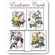 Redoute Rose - Set of Four Gift Cards and Vellum Envelopes