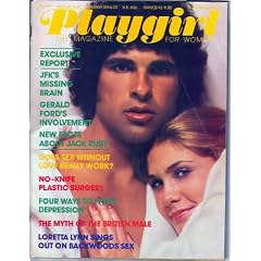 PLAYGIRL MAGAZINE AUGUST 1975: Loretta Lynn; JFK's missing Brain