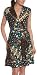 XOXO Juniors' V-Neck Printed Wrap Dress,Animal Print,Large