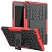 Maomi for Samsung Galaxy Tab A 8.0 Case 2019 (Without S Pen Model SM-T290/T295),[Kickstand Feature],Shock-Absorption/High Impact Resistant Heavy Duty Armor Defender Cover (Red)