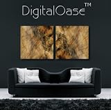 Produkt-Bild: DigitalOase LifeStyle Deluxe Set Orea - Leinwand Kunstdruck Leinwand Kunstdrucke LeinwandBilder 2 Teile = 160x80 cm - Moderne abstrakte Kunst BILDER AUF LEINWAND FERTIG GERAHMT - Keilrahmenbilder terra braun schwarz Licht Kontraste - Konzentration Meditation Mental Motivation Coaching Business Entspannung - Bild auf Leinwand Kunst f&uuml;r alle - - BEGRENZTE AUFLAGE/UNIKAT EINZELANFERTIGUNG/ NUMERIERT/ K&Uuml;NSTLERWIDMUNG/ IHR NAME DigitalOase ist gesch&uuml;tzte Markenware