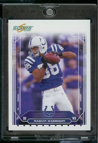 2006 Score Marvin Harrison Baltimore Colts Football Card #113 - Mint Condition - In Protective Display Case!!