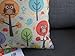 Cotton Linen Square Decorative Throw Pillow Case Cushion Cover Owls with Trees 18